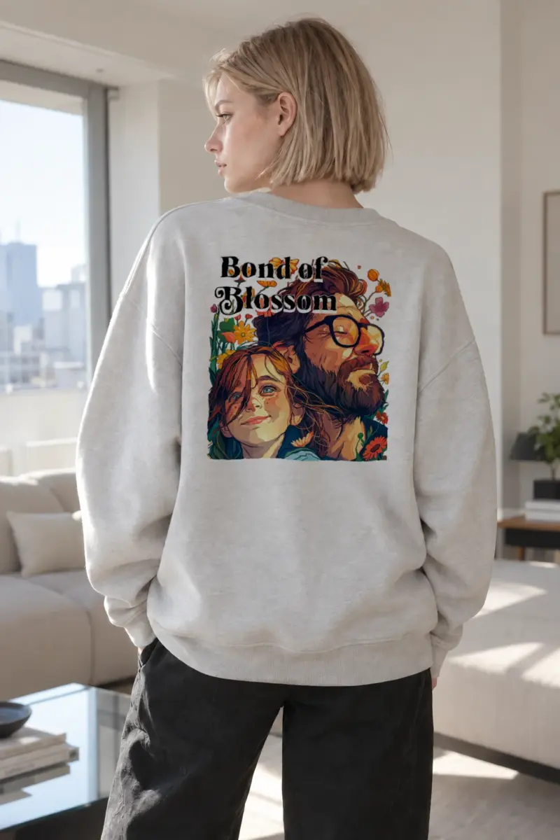 "Bond of Blossom" Heavy Blend Unisex Crewneck Sweatshirt | Gildan 18000