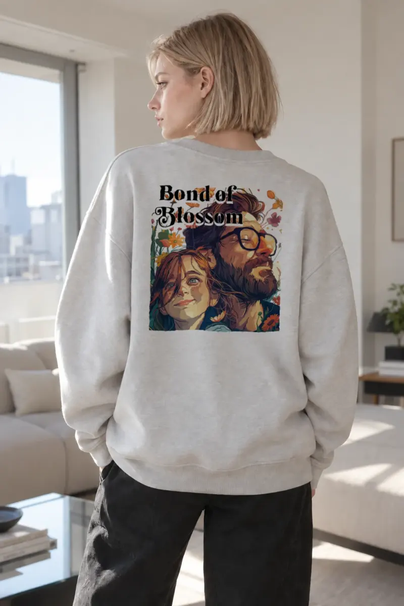 "Bond of Blossom" Heavy Blend Unisex Crewneck Sweatshirt | Gildan 18000