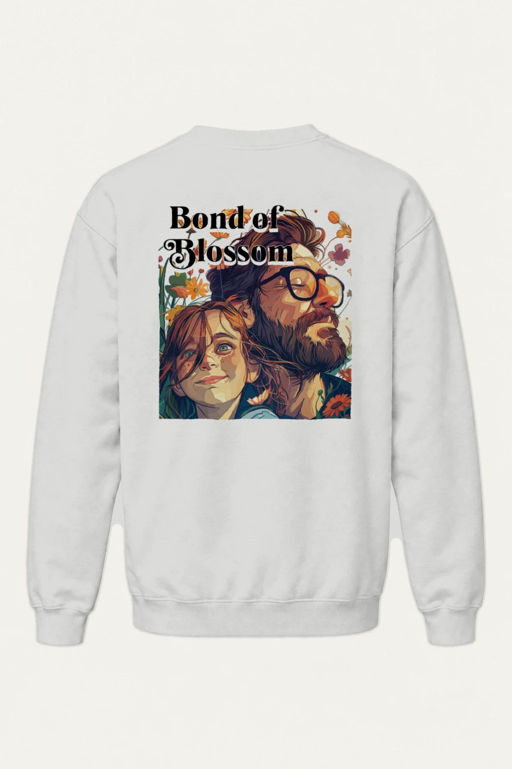 "Bond of Blossom" Heavy Blend Unisex Crewneck Sweatshirt | Gildan 18000