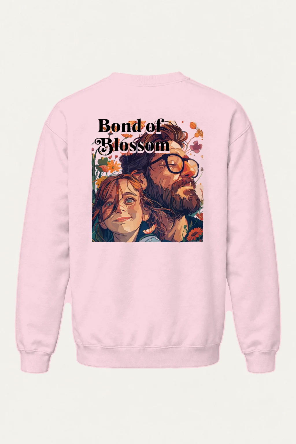 "Bond of Blossom" Heavy Blend Unisex Crewneck Sweatshirt | Gildan 18000