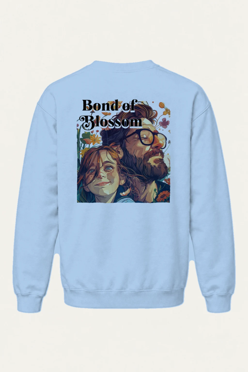"Bond of Blossom" Heavy Blend Unisex Crewneck Sweatshirt | Gildan 18000