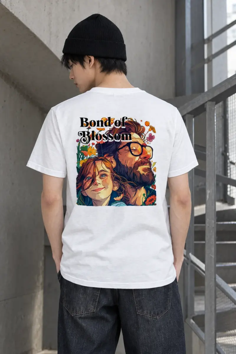 "Bond Of Blossom" Heavyweight Unisex Crewneck T-shirt | Gildan 5000