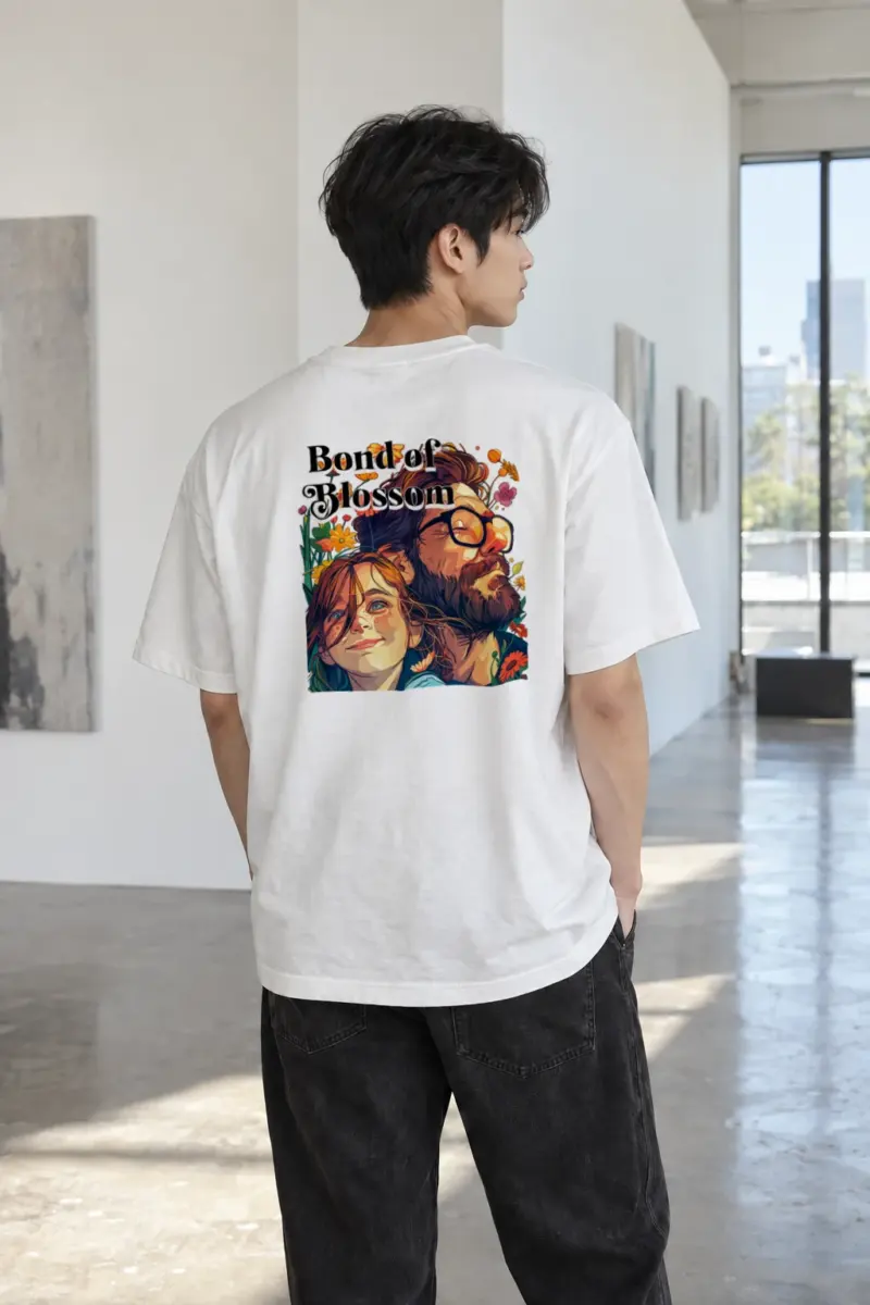"Bond Of Blossom" Heavyweight Unisex Crewneck T-shirt | Gildan 5000