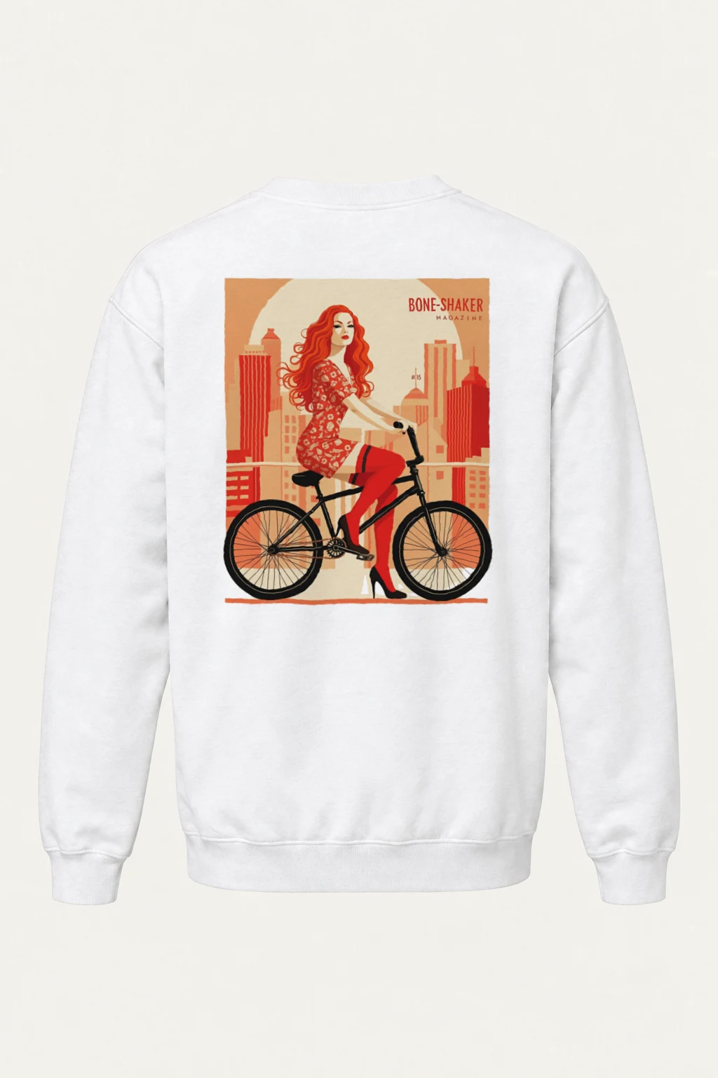 "Bone-Shaker Ride" Heavy Blend Unisex Crewneck Sweatshirt | Gildan 18000