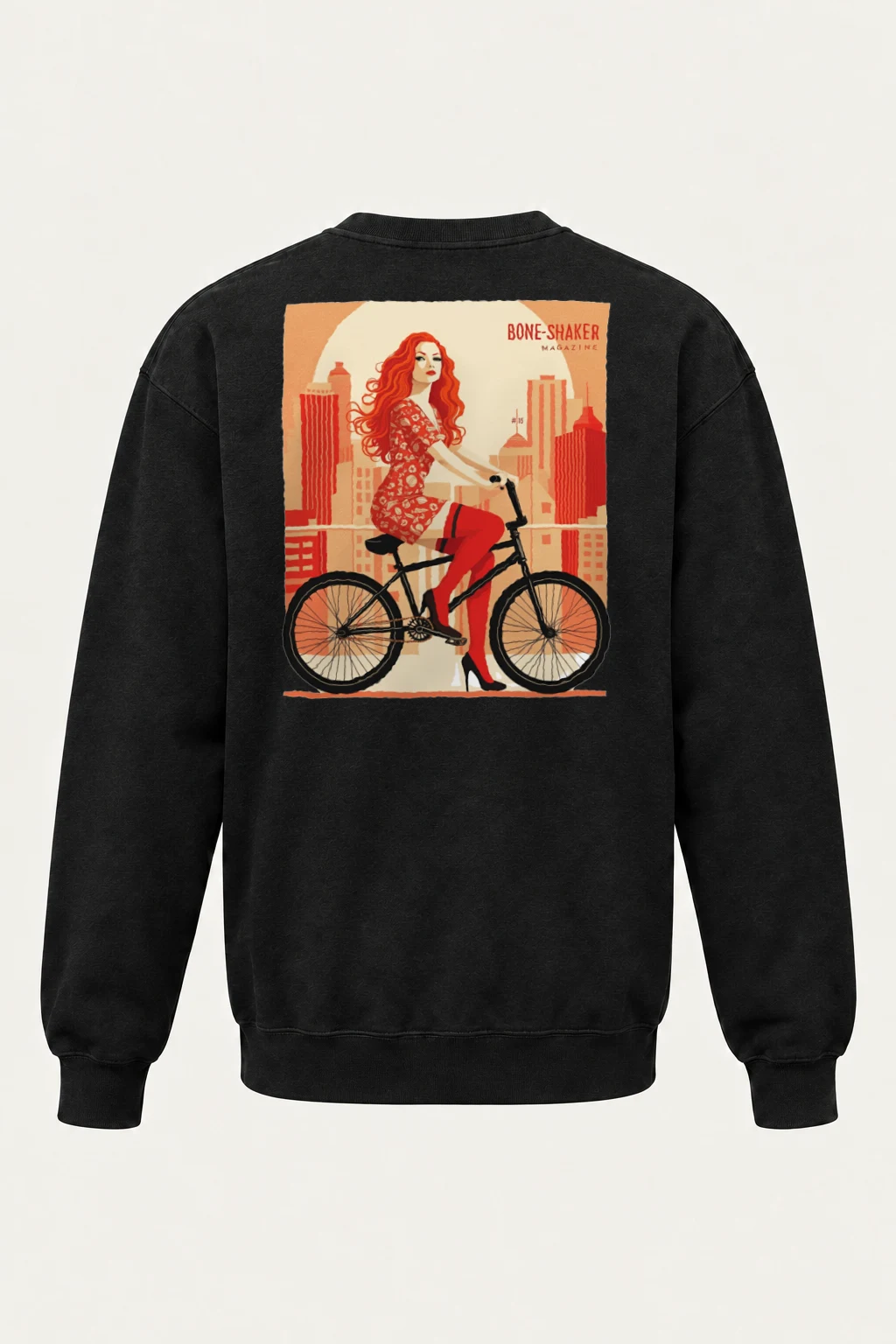 "Bone-Shaker Ride" Heavy Blend Unisex Crewneck Sweatshirt | Gildan 18000