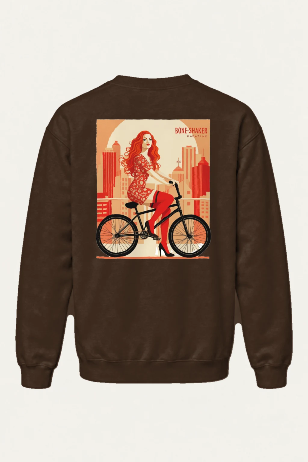 "Bone-Shaker Ride" Heavy Blend Unisex Crewneck Sweatshirt | Gildan 18000