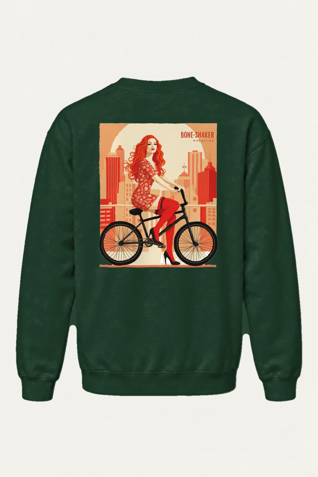 "Bone-Shaker Ride" Heavy Blend Unisex Crewneck Sweatshirt | Gildan 18000