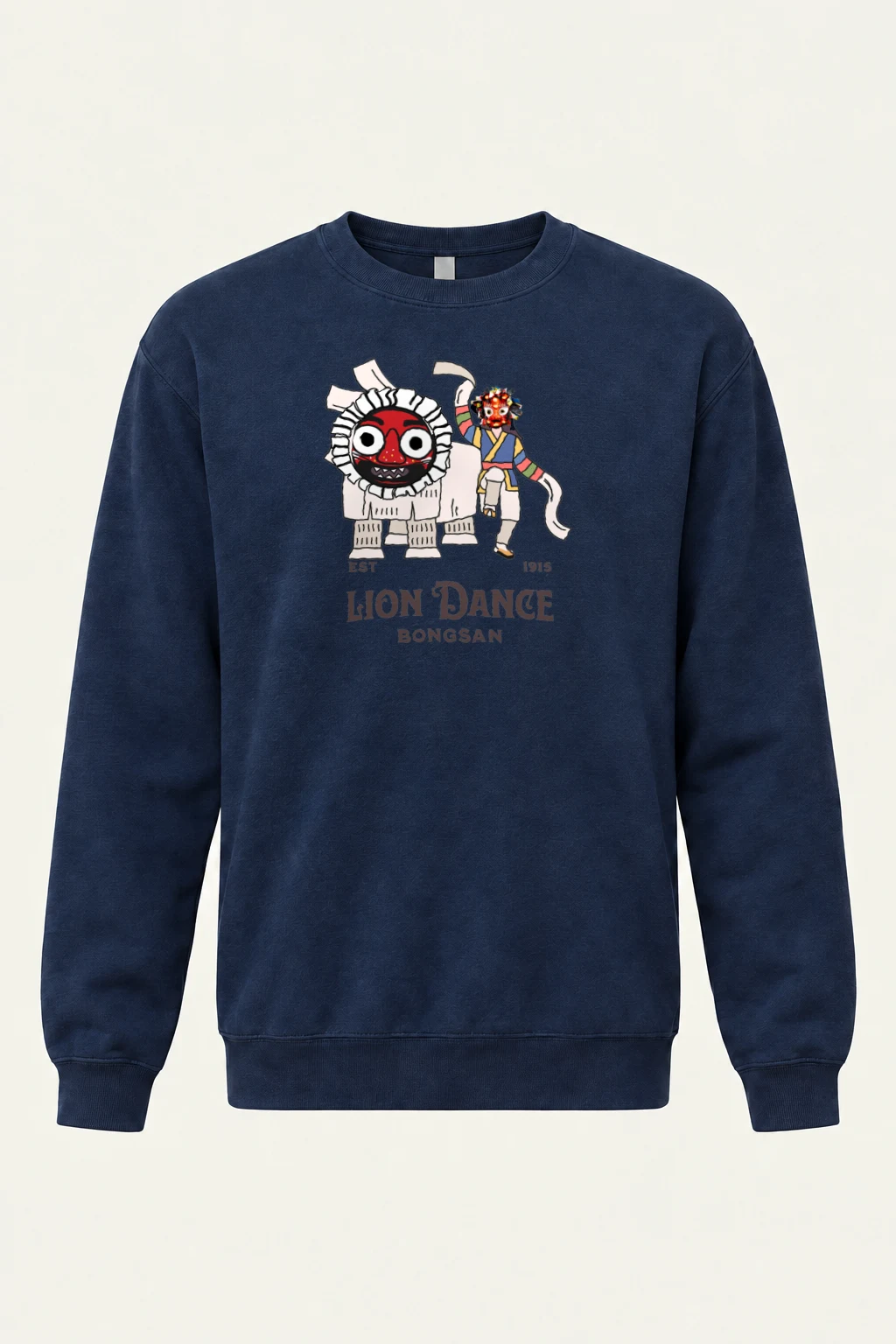 "Bongsan Lion Dance" Heavy Blend Unisex Crewneck Sweatshirt | Gildan 18000