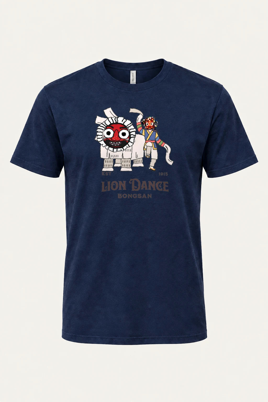 "Bongsan Lion Dance" Heavyweight Unisex Crewneck T-shirt | Gildan 5000