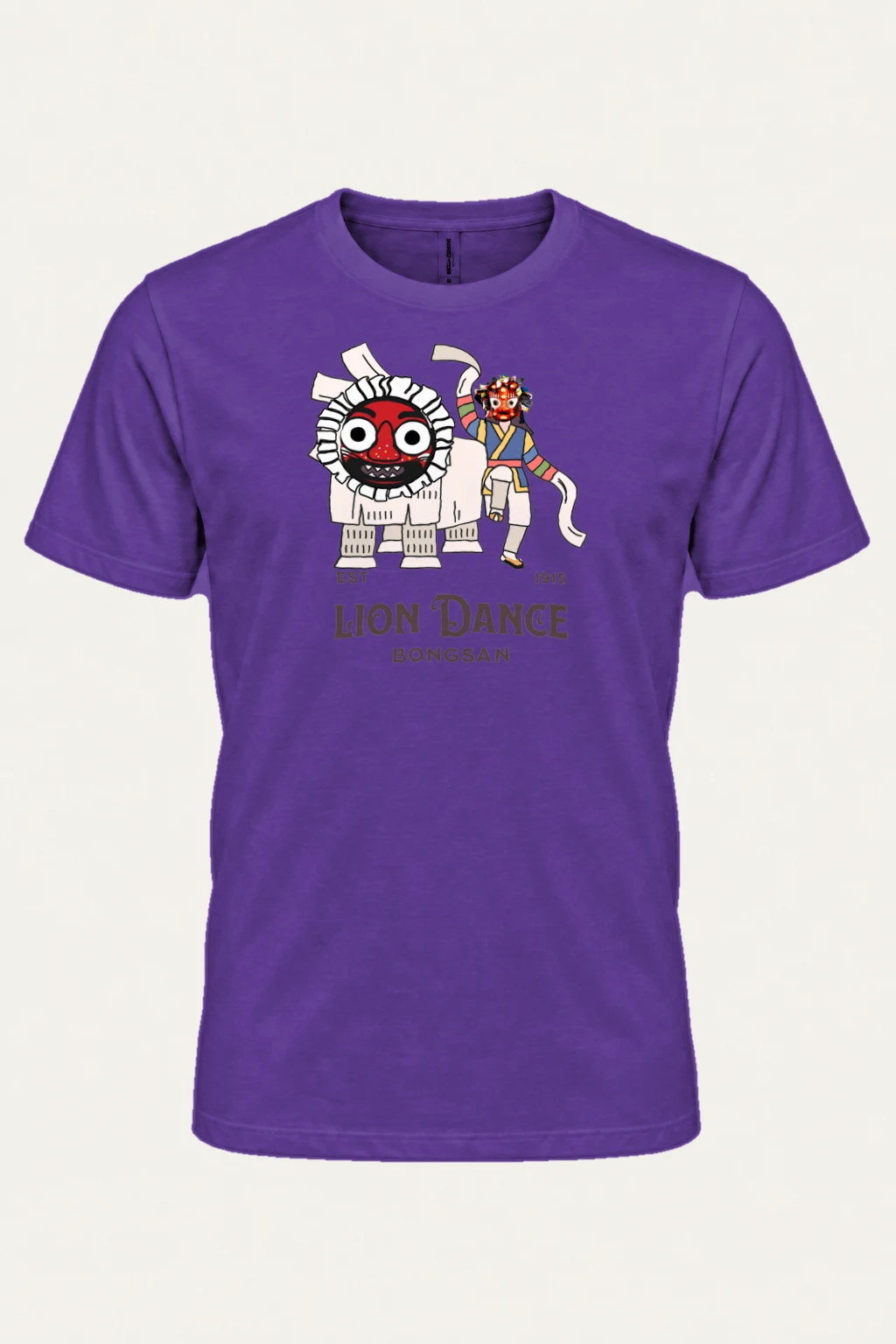 "Bongsan Lion Dance" Heavyweight Unisex Crewneck T-shirt | Gildan 5000