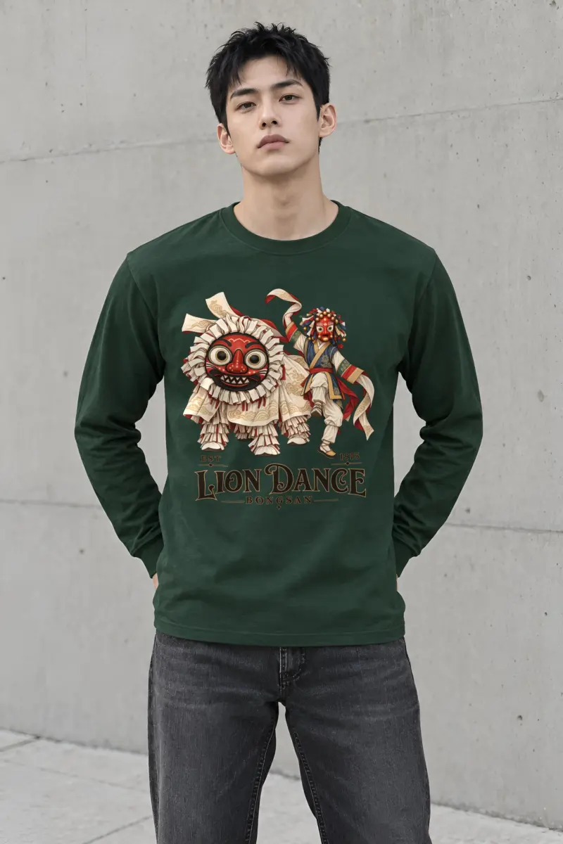 "Bongsan Lion Dance" Unisex Longsleeve T-shirt