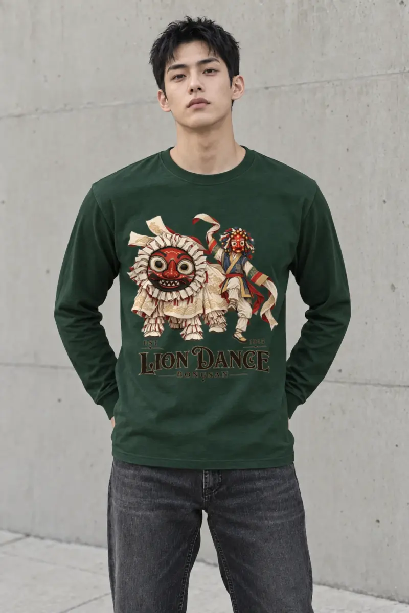"Bongsan Lion Dance" Unisex Longsleeve T-shirt