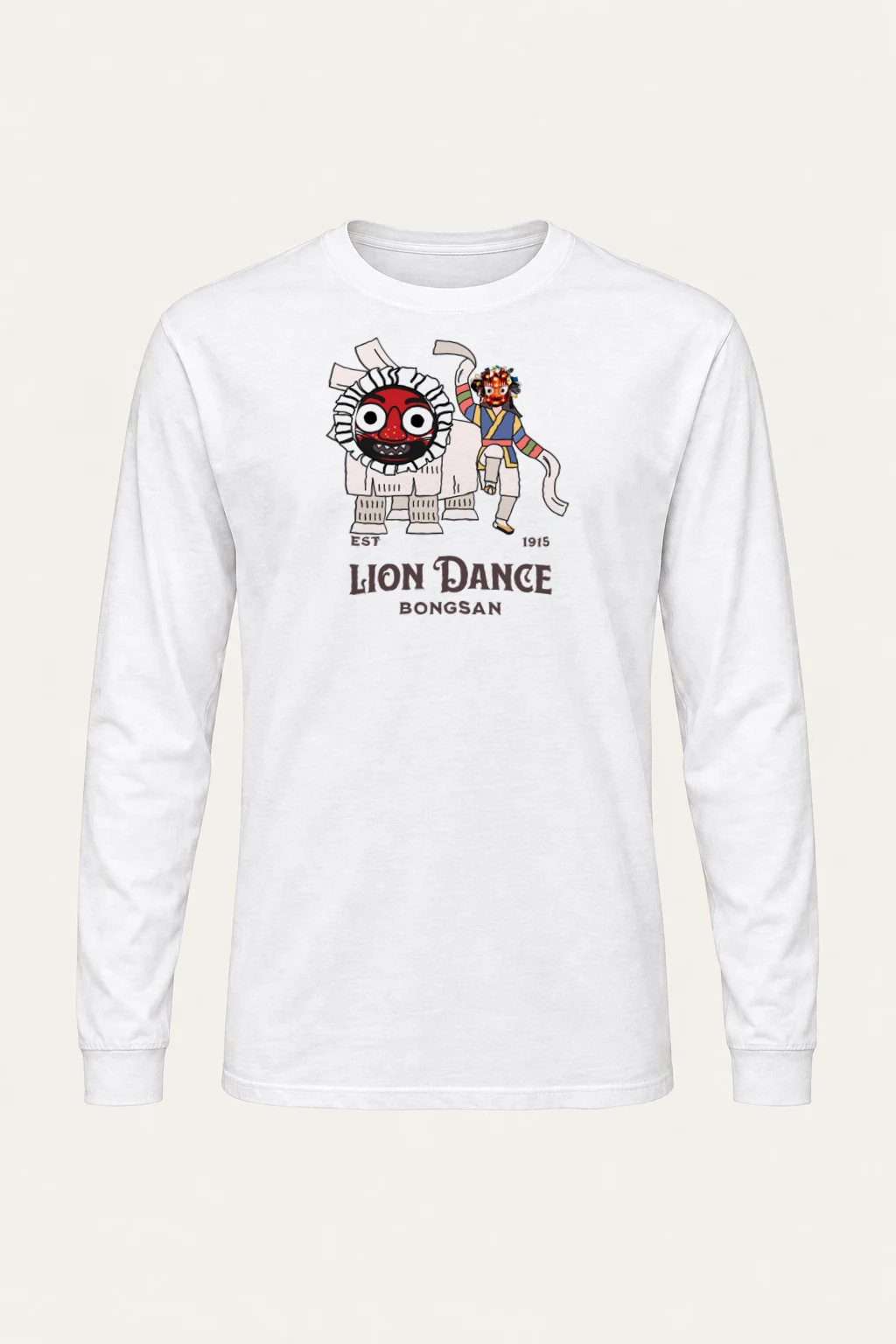 "Bongsan Lion Dance" Unisex Longsleeve T-shirt | Gildan 2400