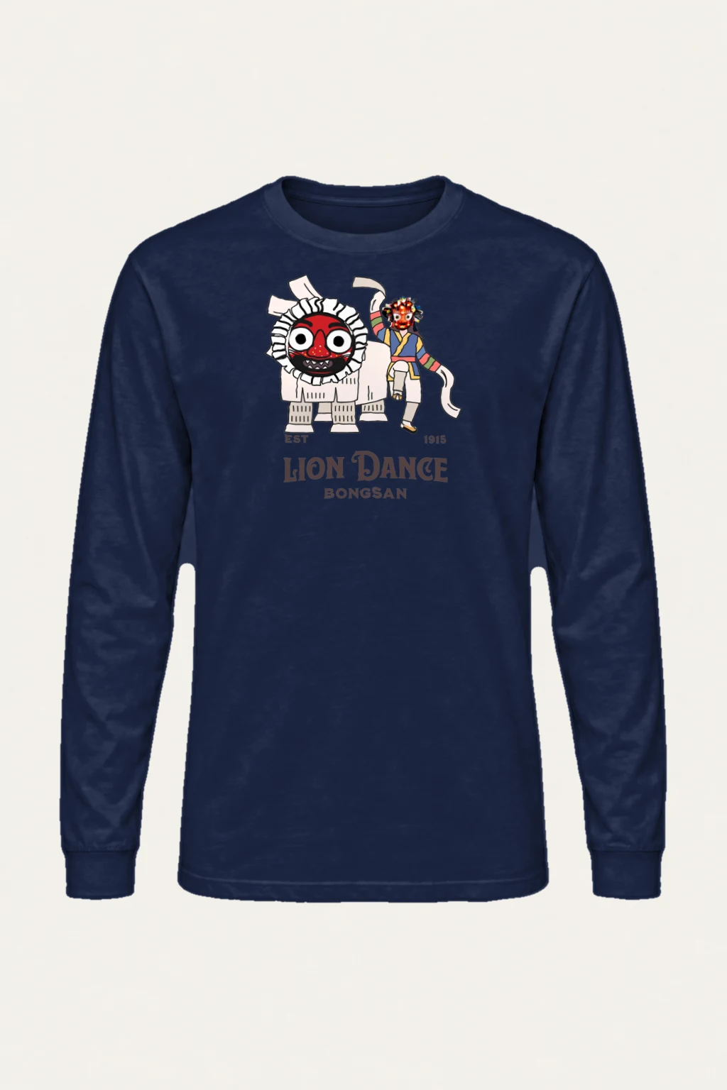 "Bongsan Lion Dance" Unisex Longsleeve T-shirt | Gildan 2400