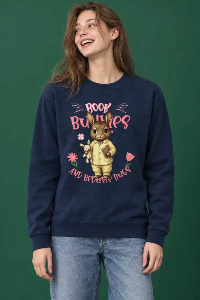 "Book Bunnies" Heavy Blend Unisex Crewneck Sweatshirt