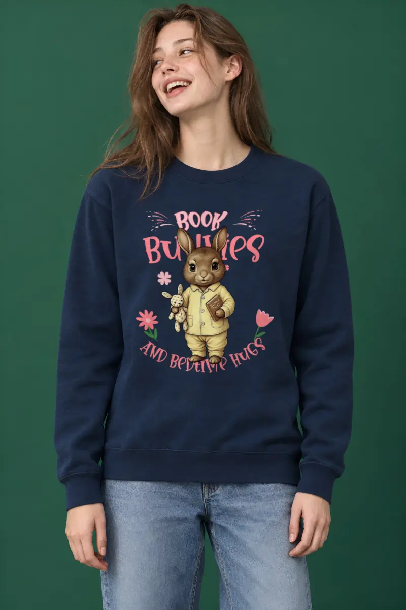 "Book Bunnies" Heavy Blend Unisex Crewneck Sweatshirt