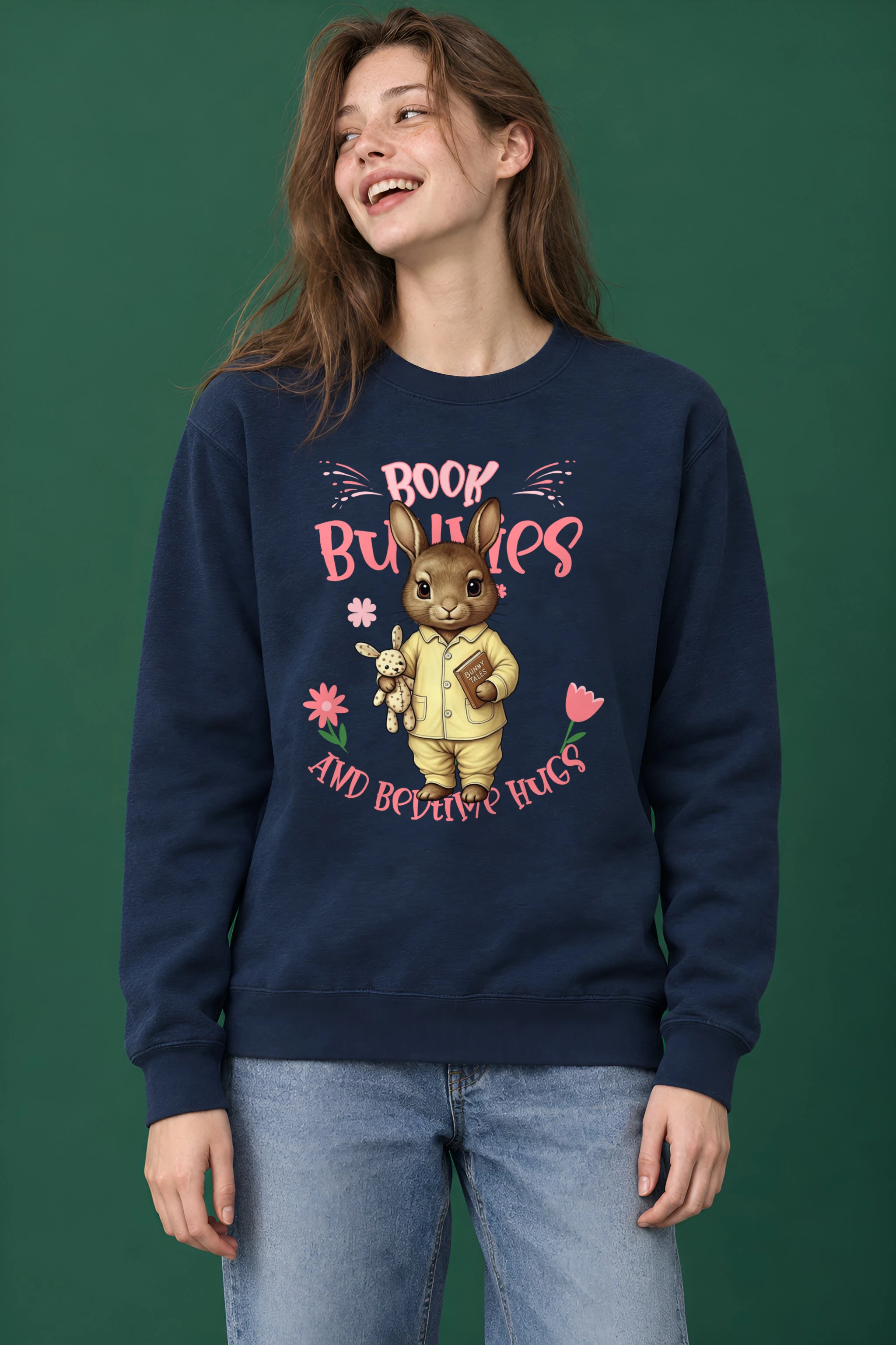"Book Bunnies" Heavy Blend Unisex Crewneck Sweatshirt