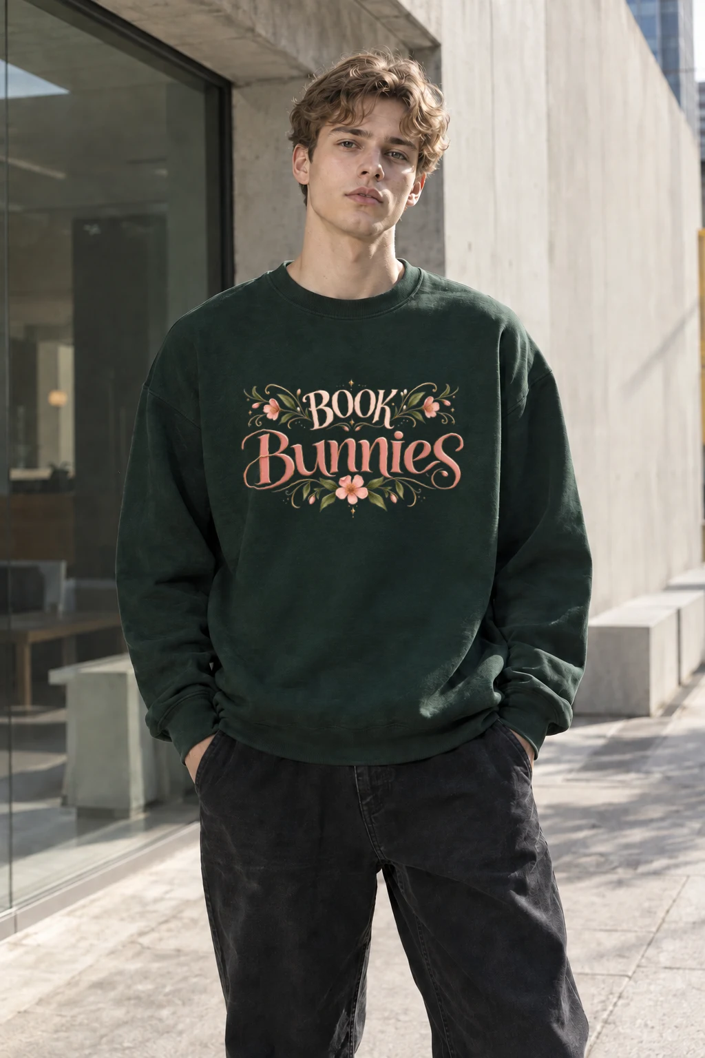 "Book Bunnies" Heavy Blend Unisex Crewneck Sweatshirt | Gildan 18000