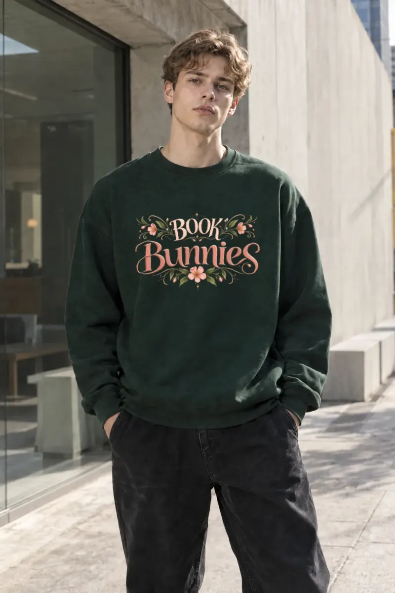 "Book Bunnies" Heavy Blend Unisex Crewneck Sweatshirt | Gildan 18000