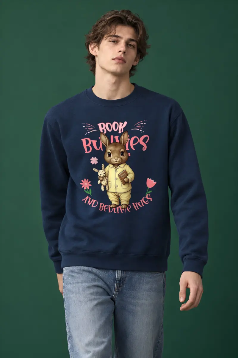 "Book Bunnies" Heavy Blend Unisex Crewneck Sweatshirt