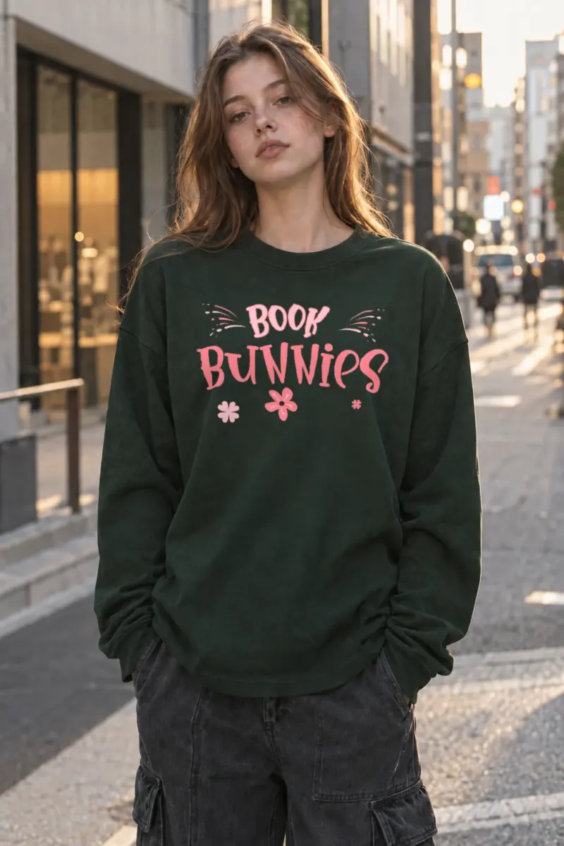 "Book Bunnies" Unisex Longsleeve T-shirt | Gildan 2400