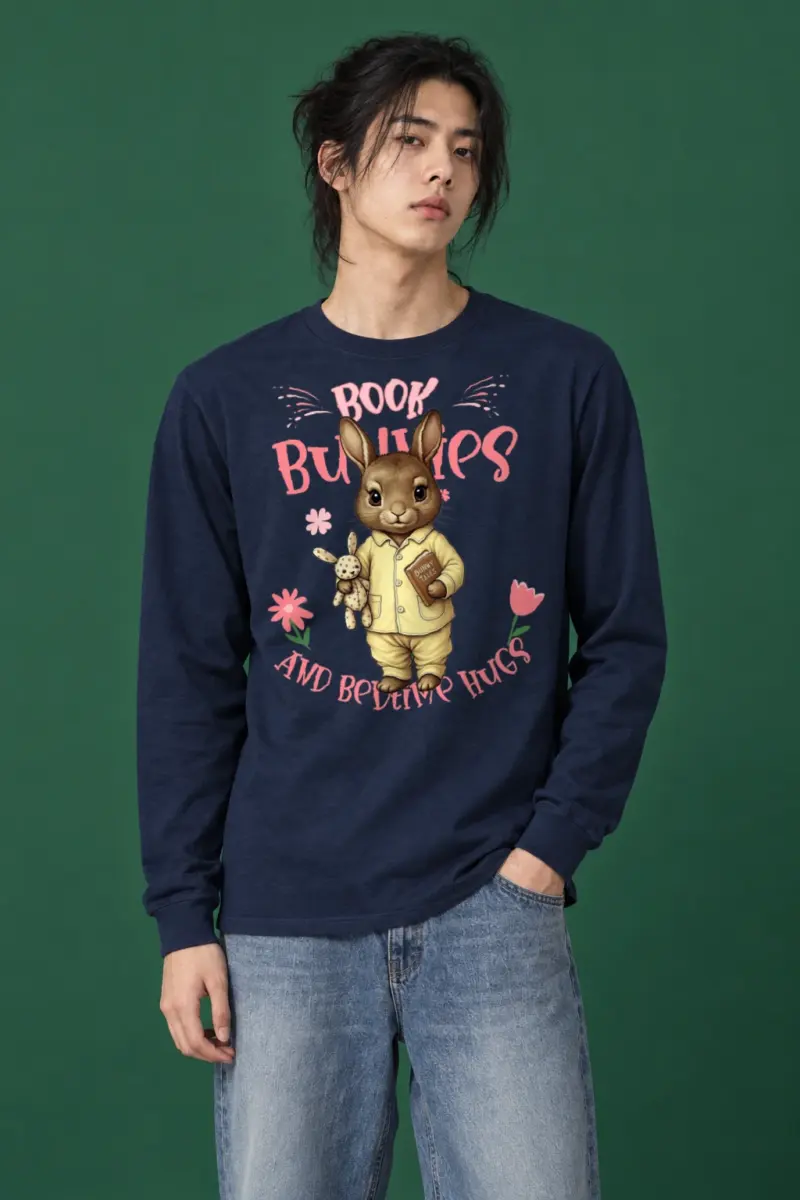 "Book Bunnies" Unisex Longsleeve T-shirt | Gildan 2400