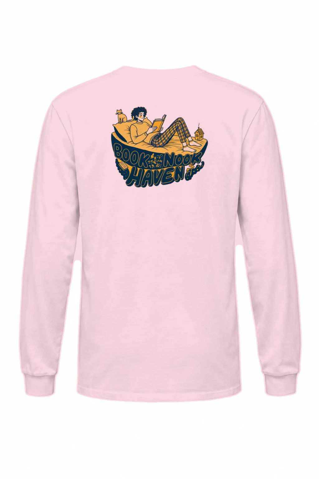 "Book Nook Haven" Unisex Longsleeve T-shirt | Gildan 2400