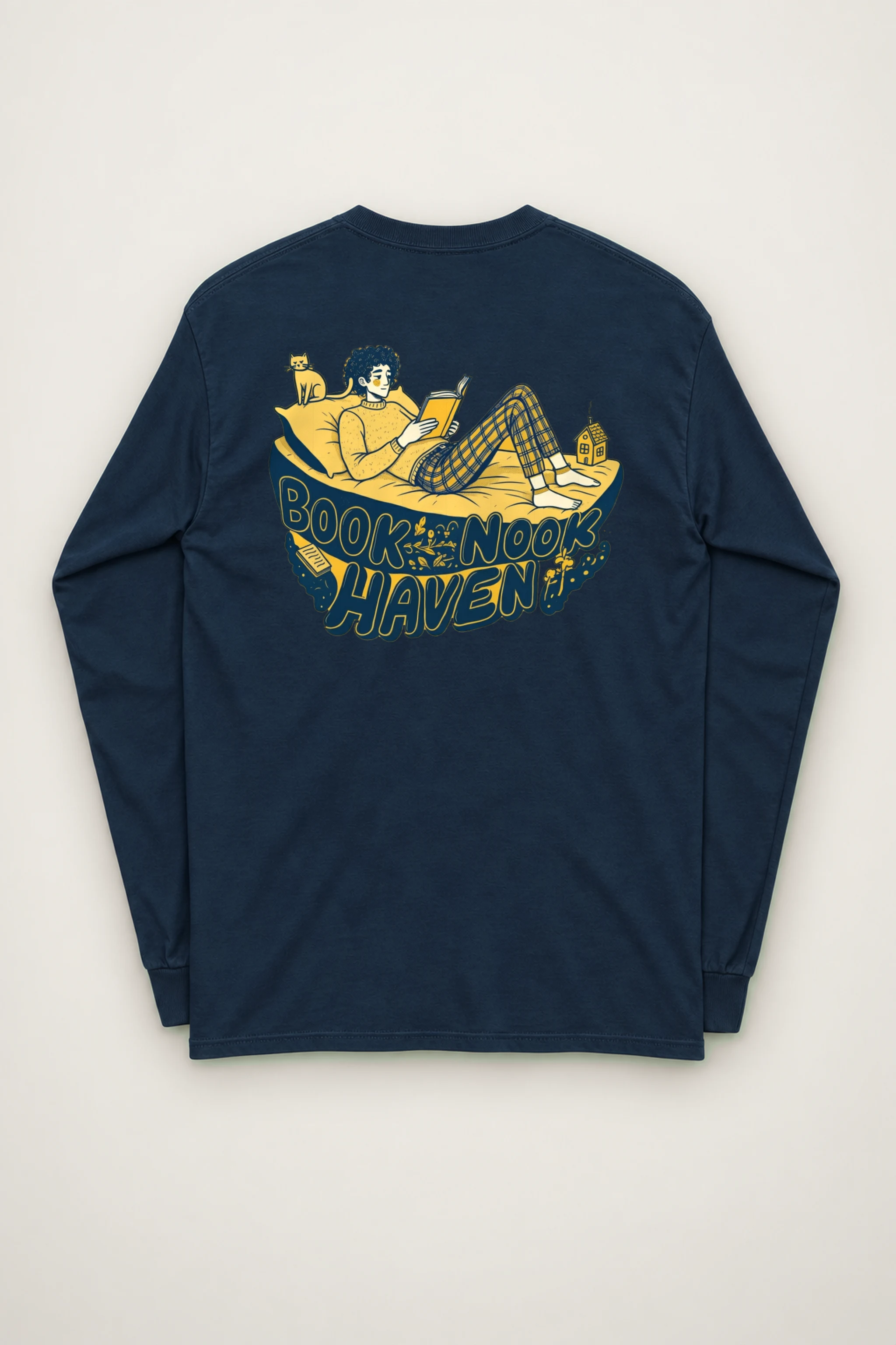 "Book Nook Haven" Unisex Longsleeve T-shirt