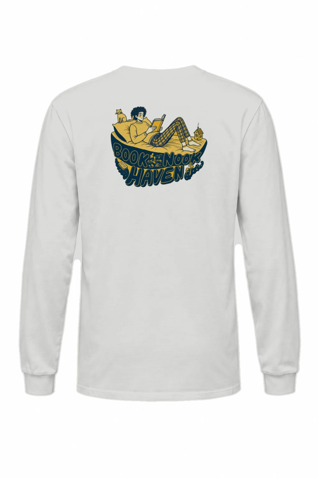 "Book Nook Haven" Unisex Longsleeve T-shirt | Gildan 2400