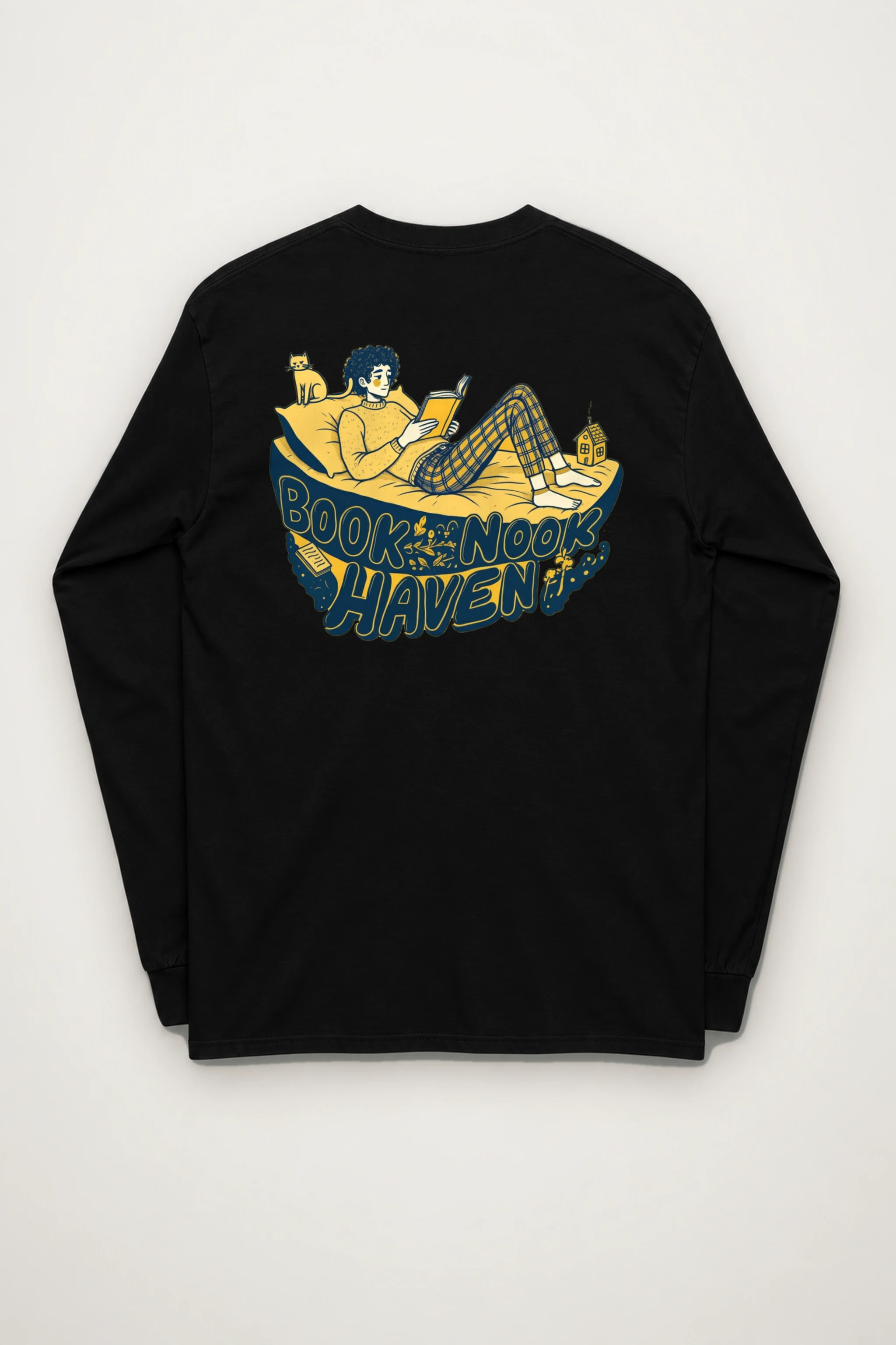 "Book Nook Haven" Unisex Longsleeve T-shirt