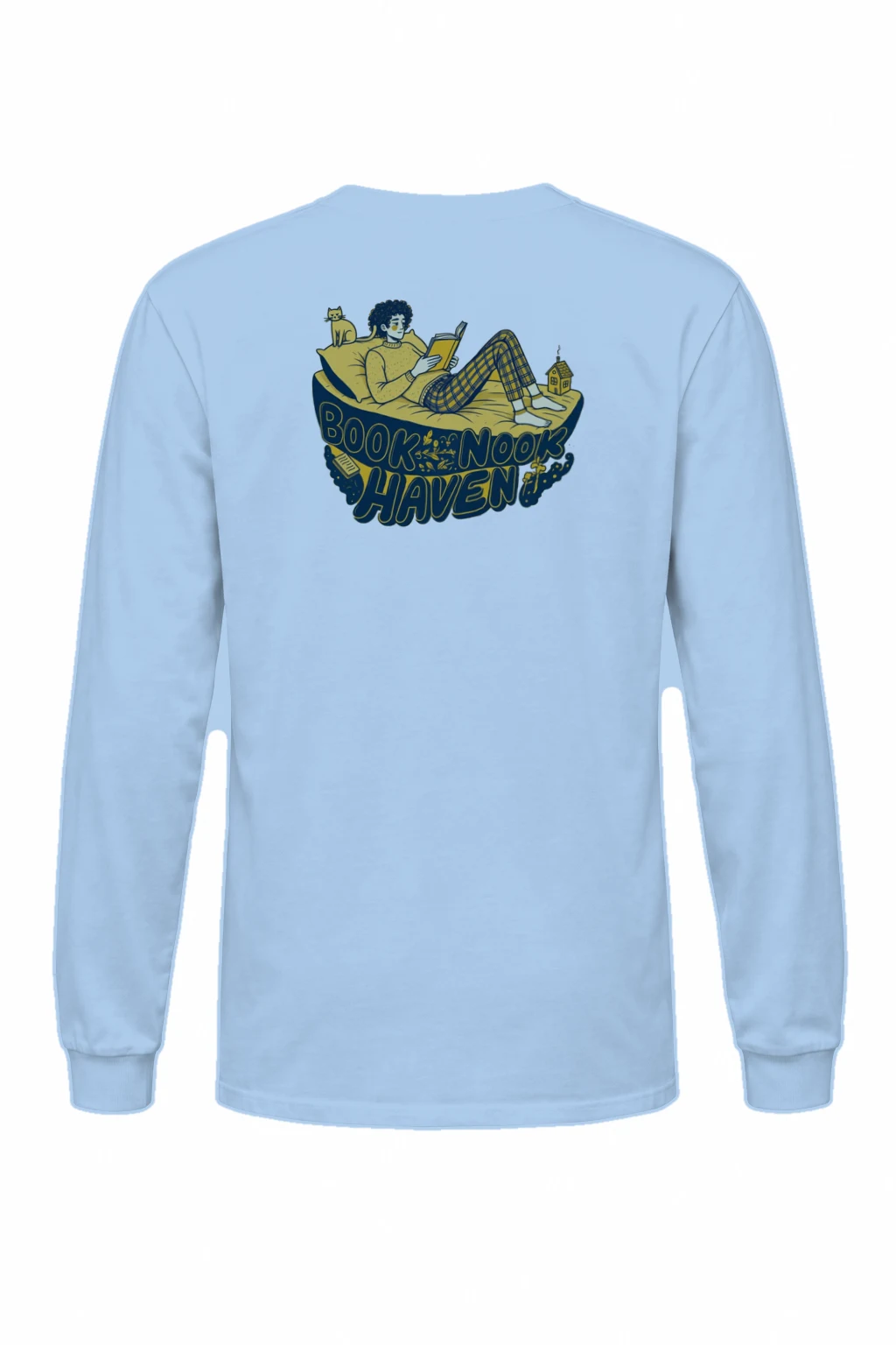 "Book Nook Haven" Unisex Longsleeve T-shirt | Gildan 2400