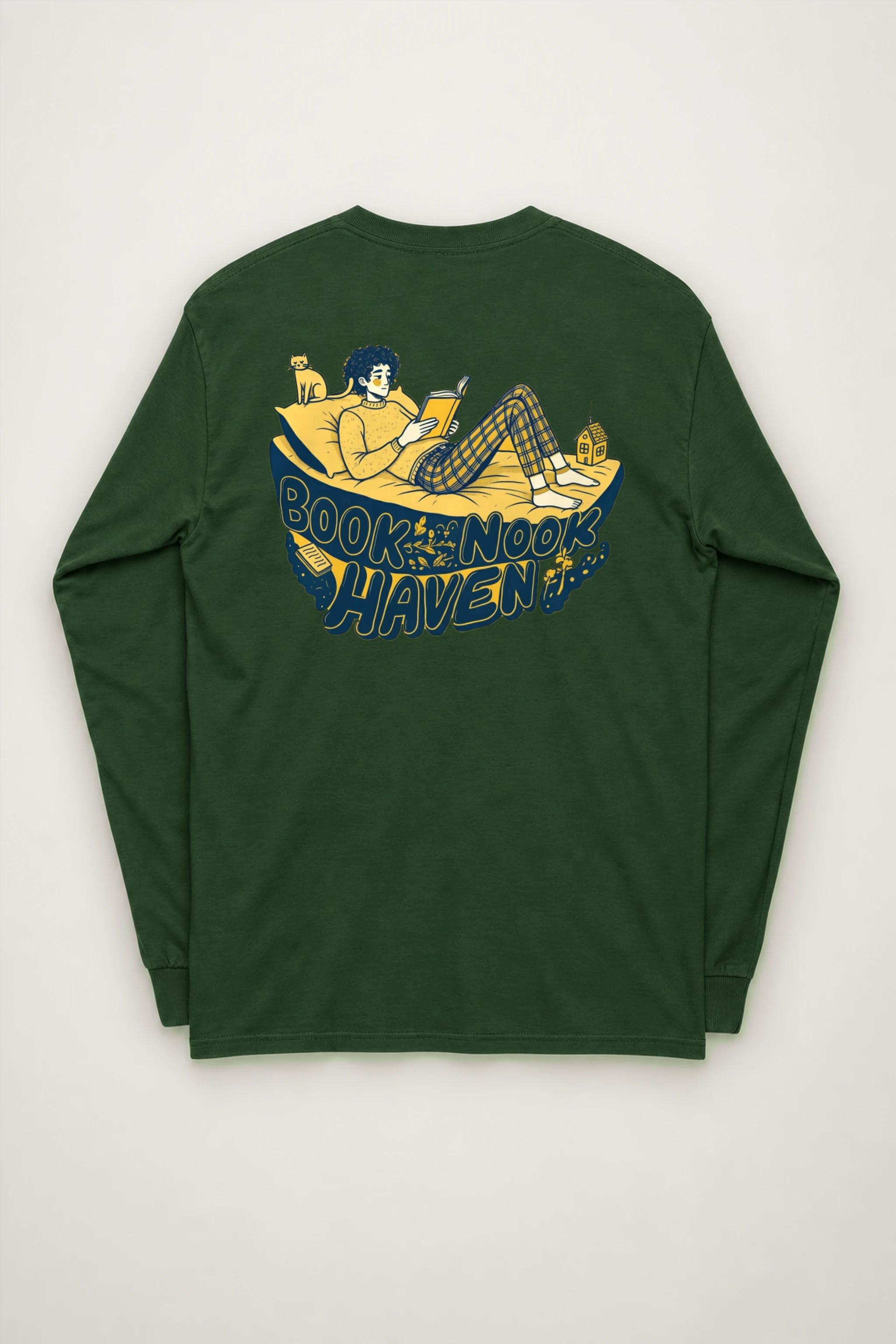 "Book Nook Haven" Unisex Longsleeve T-shirt