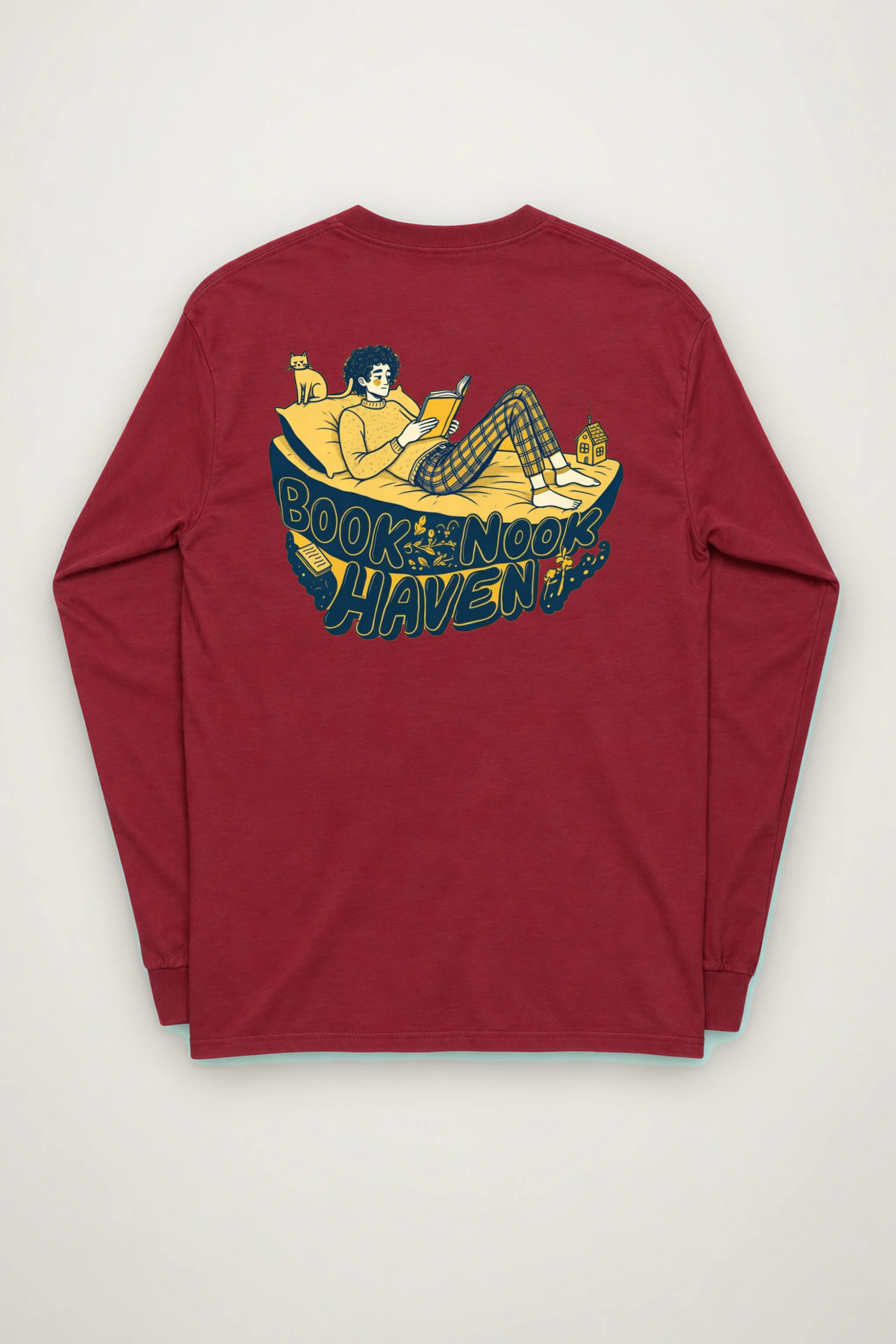 "Book Nook Haven" Unisex Longsleeve T-shirt
