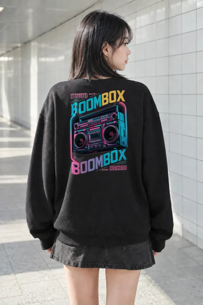 "Boombox Restricted" Heavy Blend Unisex Crewneck Sweatshirt | Gildan 18000