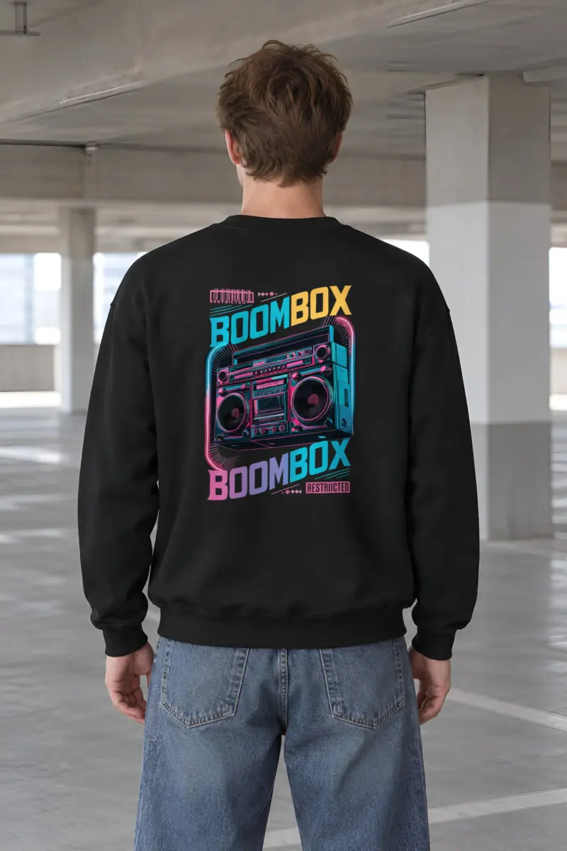 "Boombox Restricted" Heavy Blend Unisex Crewneck Sweatshirt