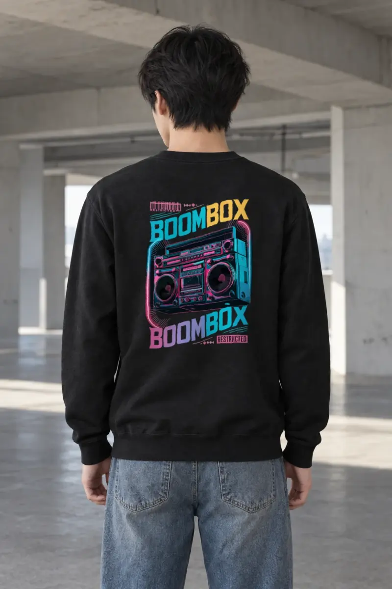 "Boombox Restricted" Heavy Blend Unisex Crewneck Sweatshirt