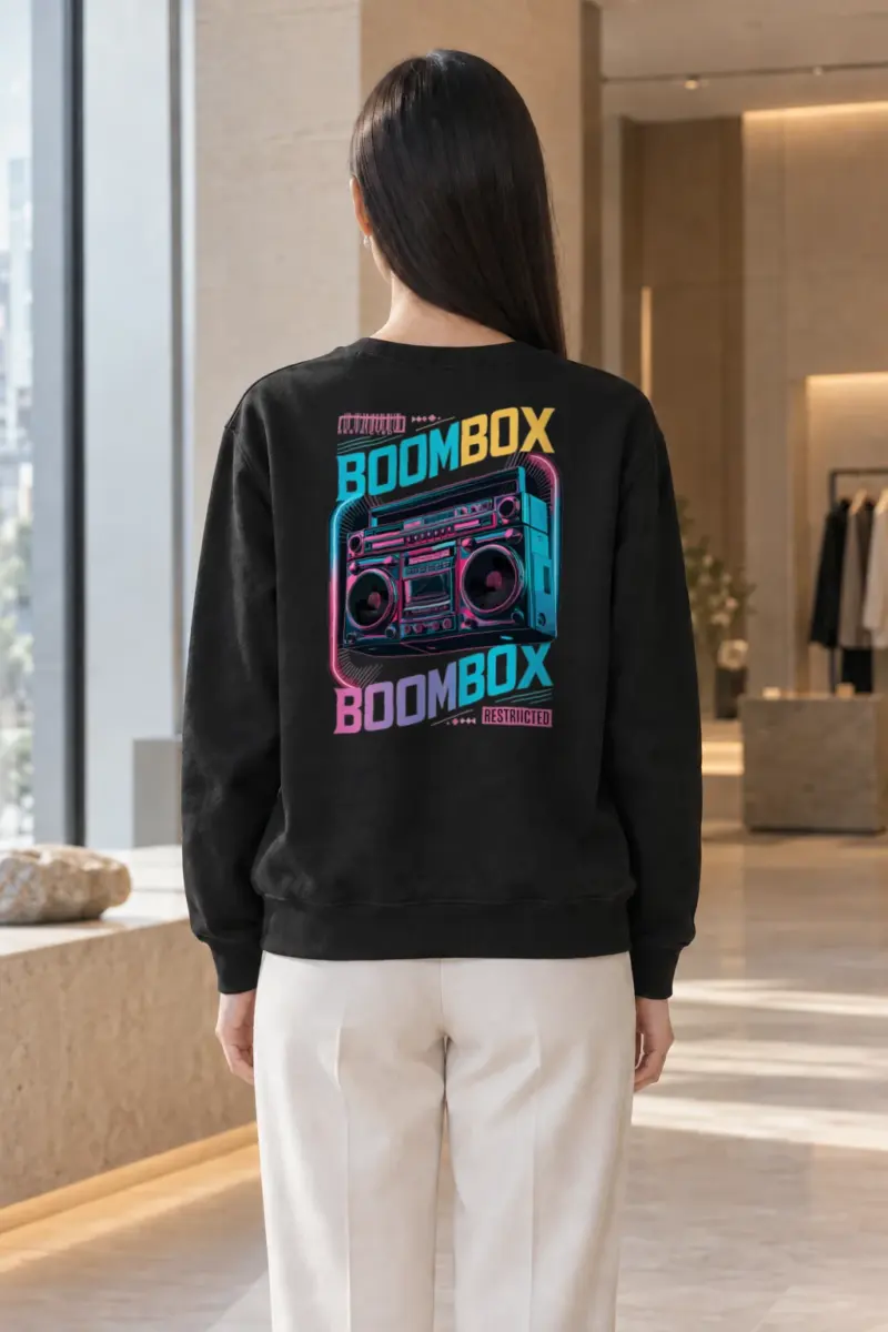 "Boombox Restricted" Heavy Blend Unisex Crewneck Sweatshirt | Gildan 18000