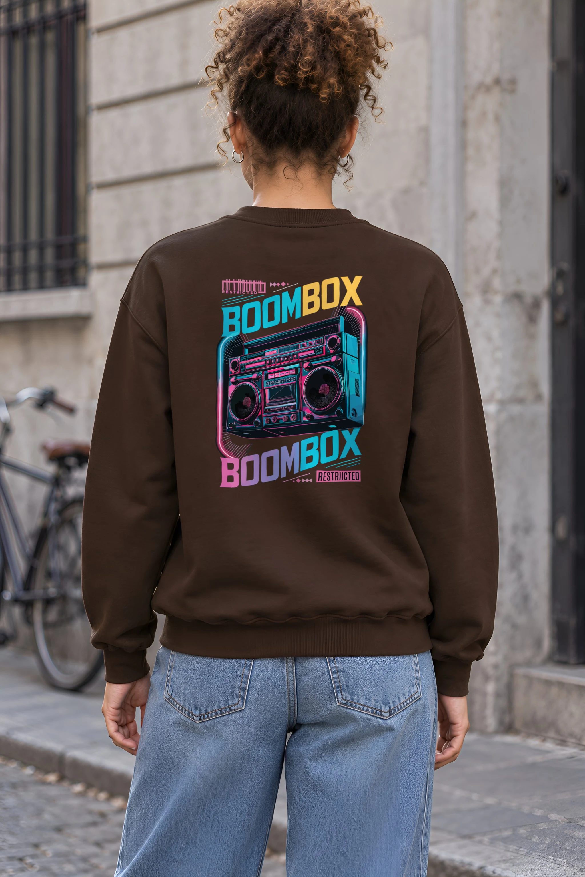 "Boombox Restricted" 1 Crewneck Sweatshirt