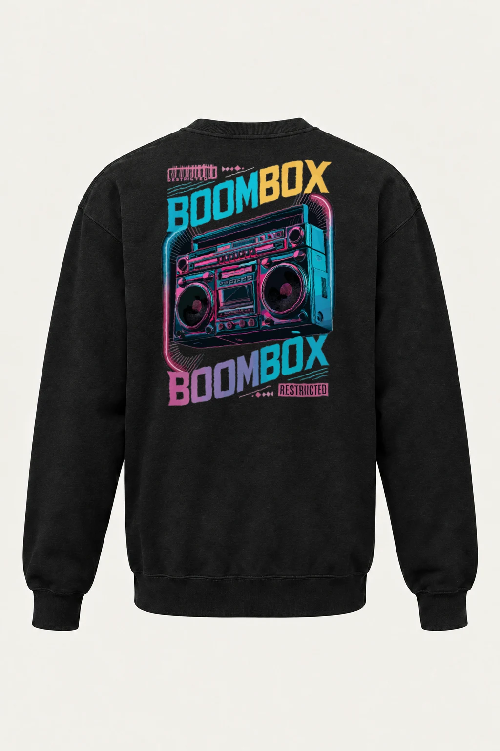 "Boombox Restricted" Heavy Blend Unisex Crewneck Sweatshirt | Gildan 18000