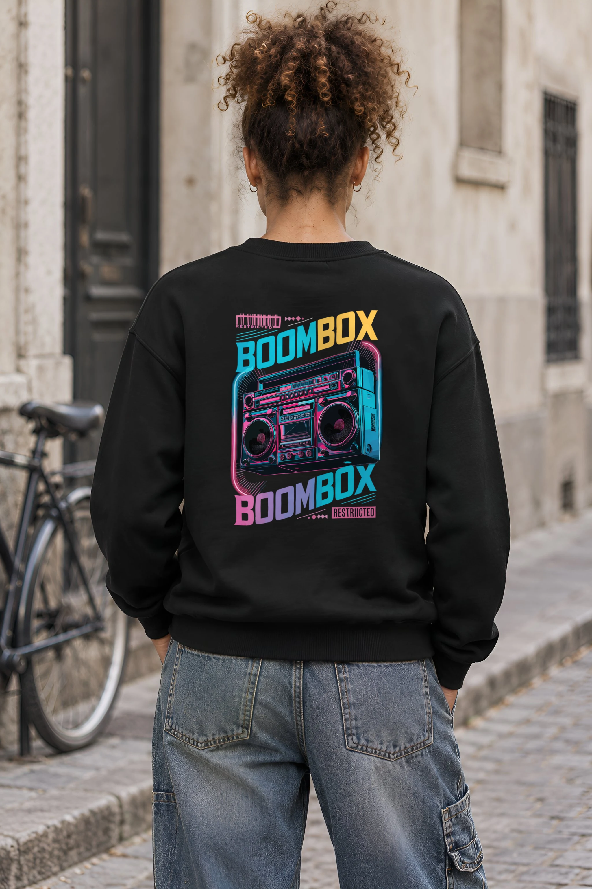 "Boombox Restricted" 1 Crewneck Sweatshirt