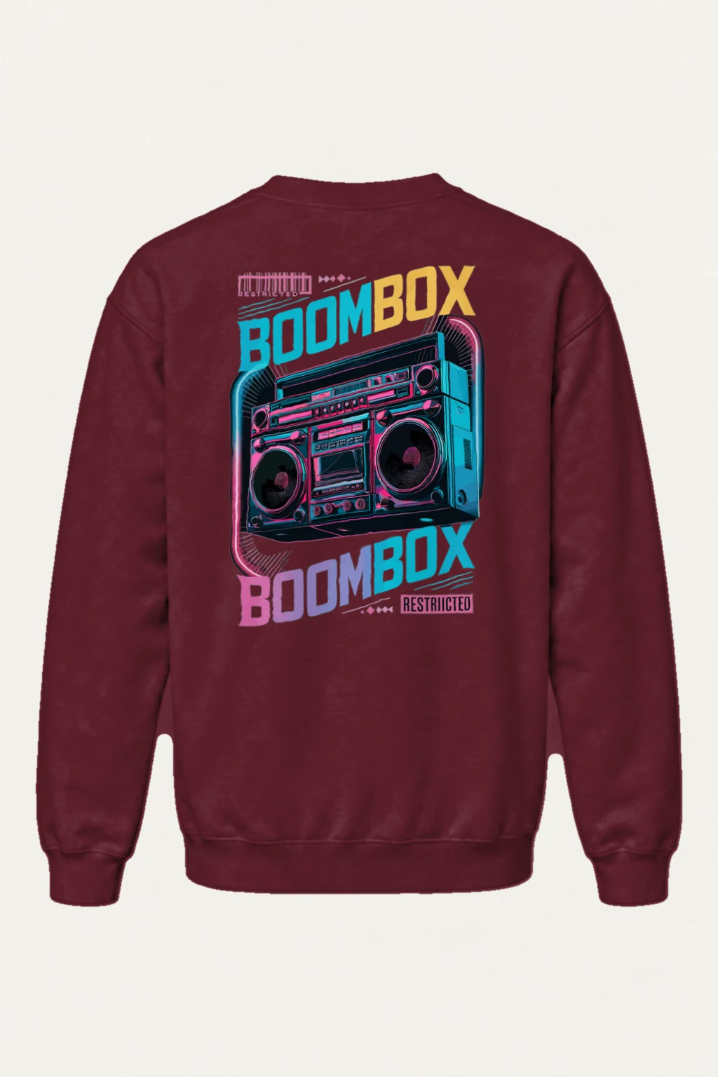 "Boombox Restricted" Heavy Blend Unisex Crewneck Sweatshirt | Gildan 18000