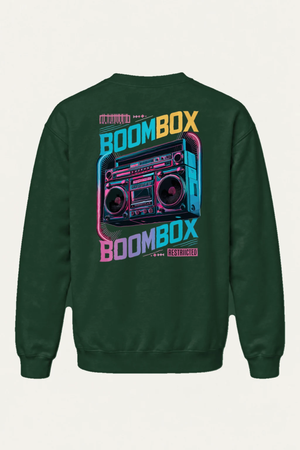 "Boombox Restricted" Heavy Blend Unisex Crewneck Sweatshirt | Gildan 18000