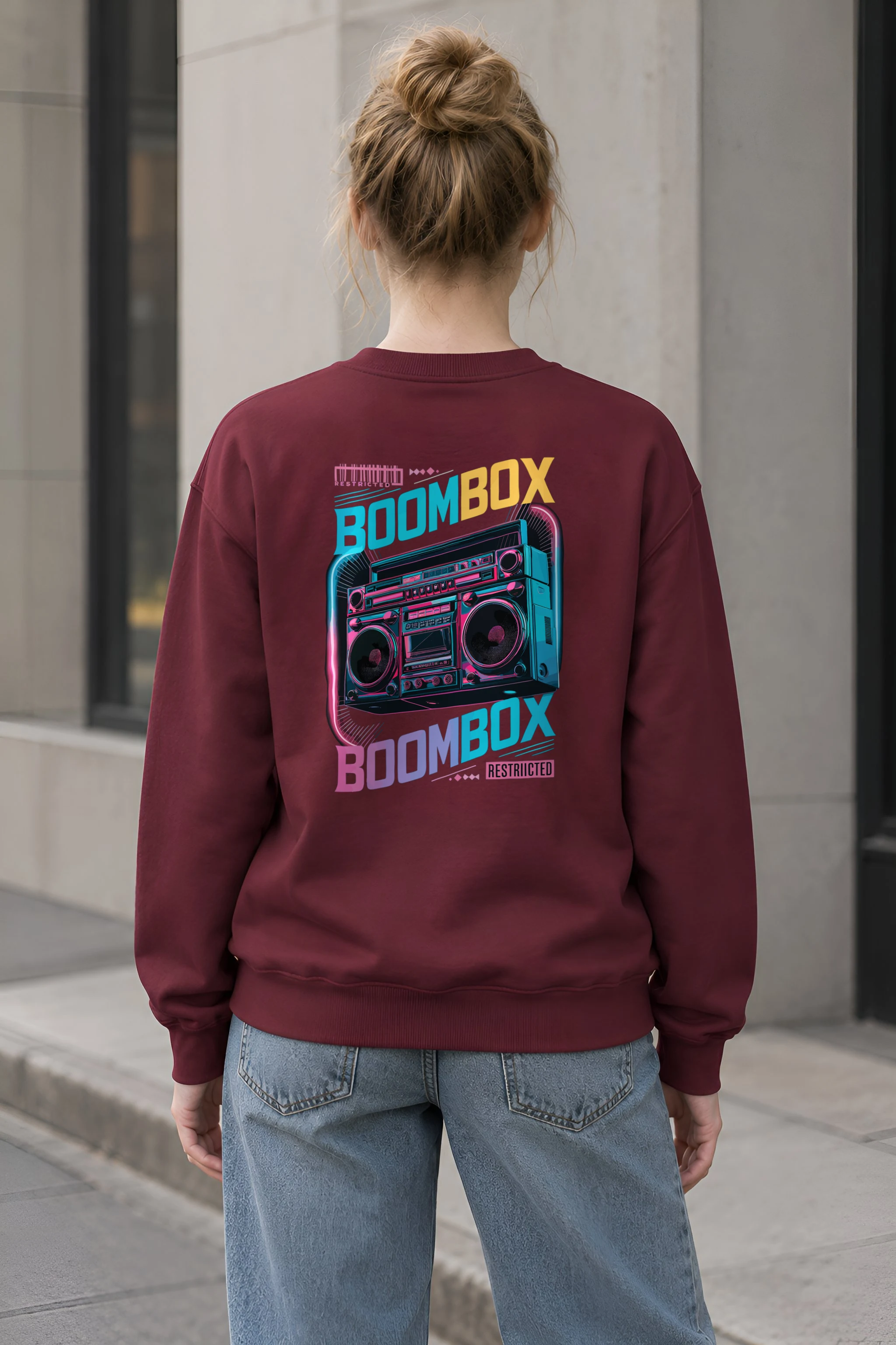 "Boombox Restricted" 1 Crewneck Sweatshirt