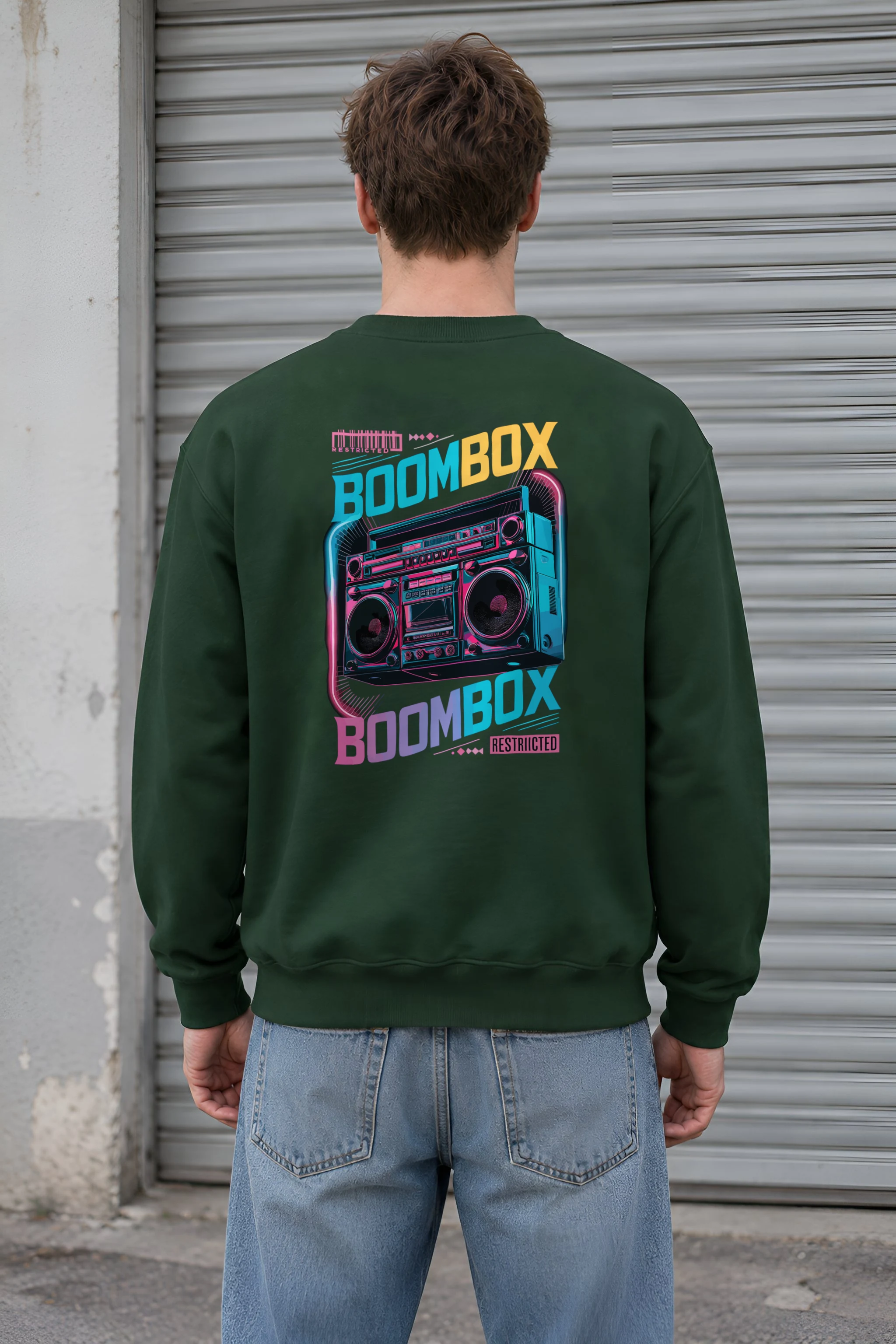 "Boombox Restricted" 1 Crewneck Sweatshirt