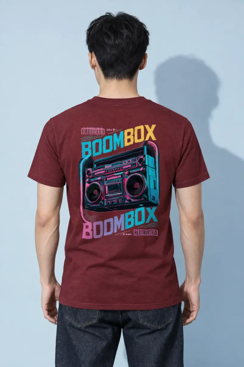 "Boombox Restricted" Heavyweight Unisex Crewneck T-shirt