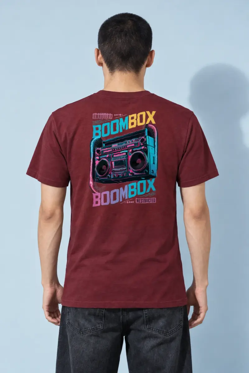 "Boombox Restricted" Heavyweight Unisex Crewneck T-shirt