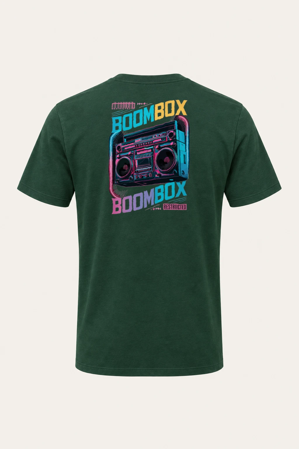 "Boombox Restricted" Heavyweight Unisex Crewneck T-shirt | Gildan 5000