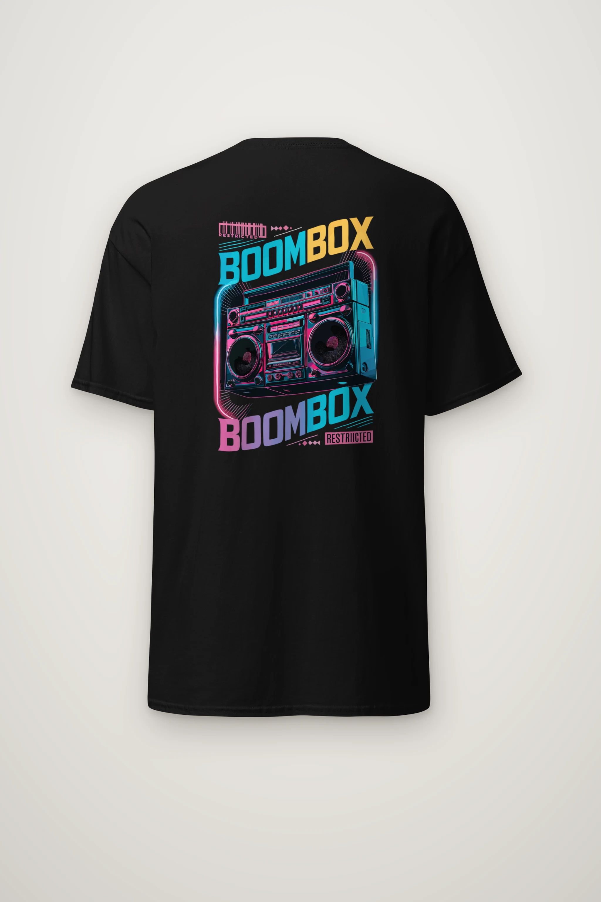 "Boombox Restricted" Heavyweight Unisex Crewneck T-shirt