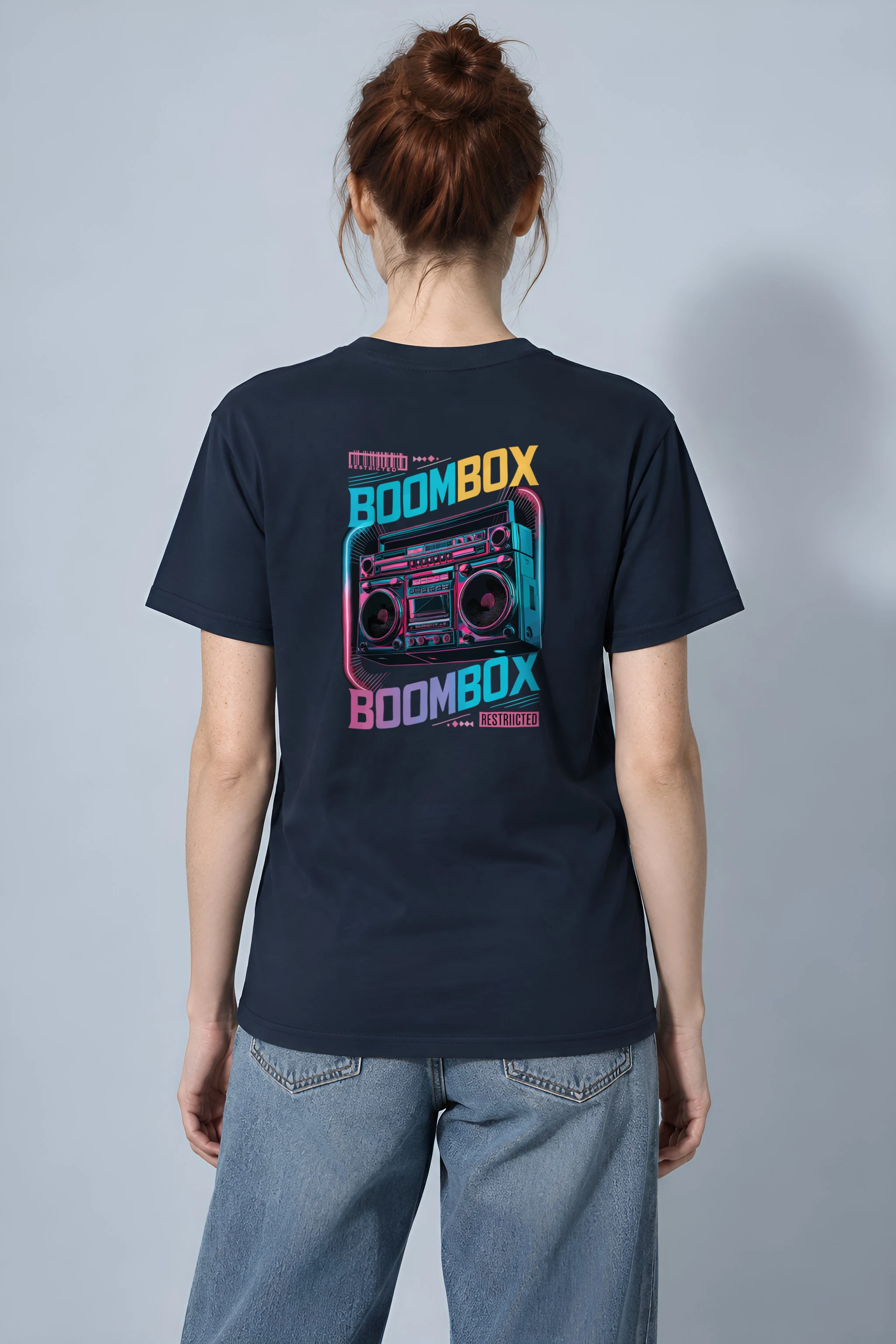 "Boombox Restricted" Heavyweight Unisex Crewneck T-shirt