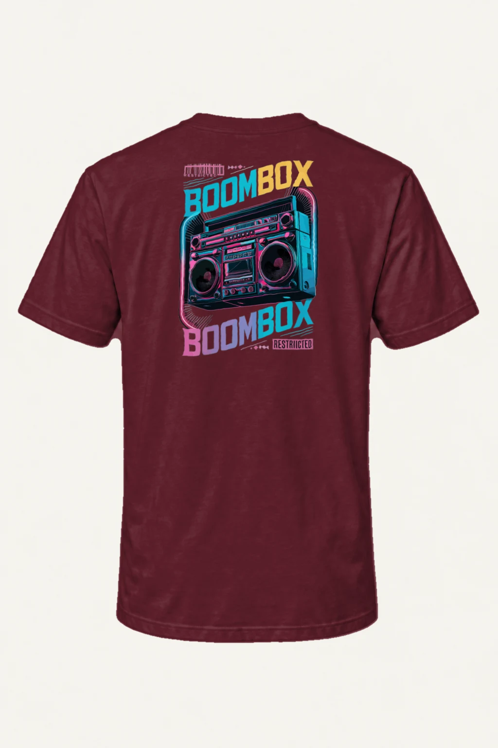 "Boombox Restricted" Heavyweight Unisex Crewneck T-shirt | Gildan 5000